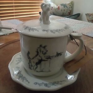 Tea Cup Stoneware with Strainer**Reduced***